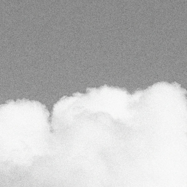 The same cloud edge in milkglass, grain in the grey sky and a clean white cloud.